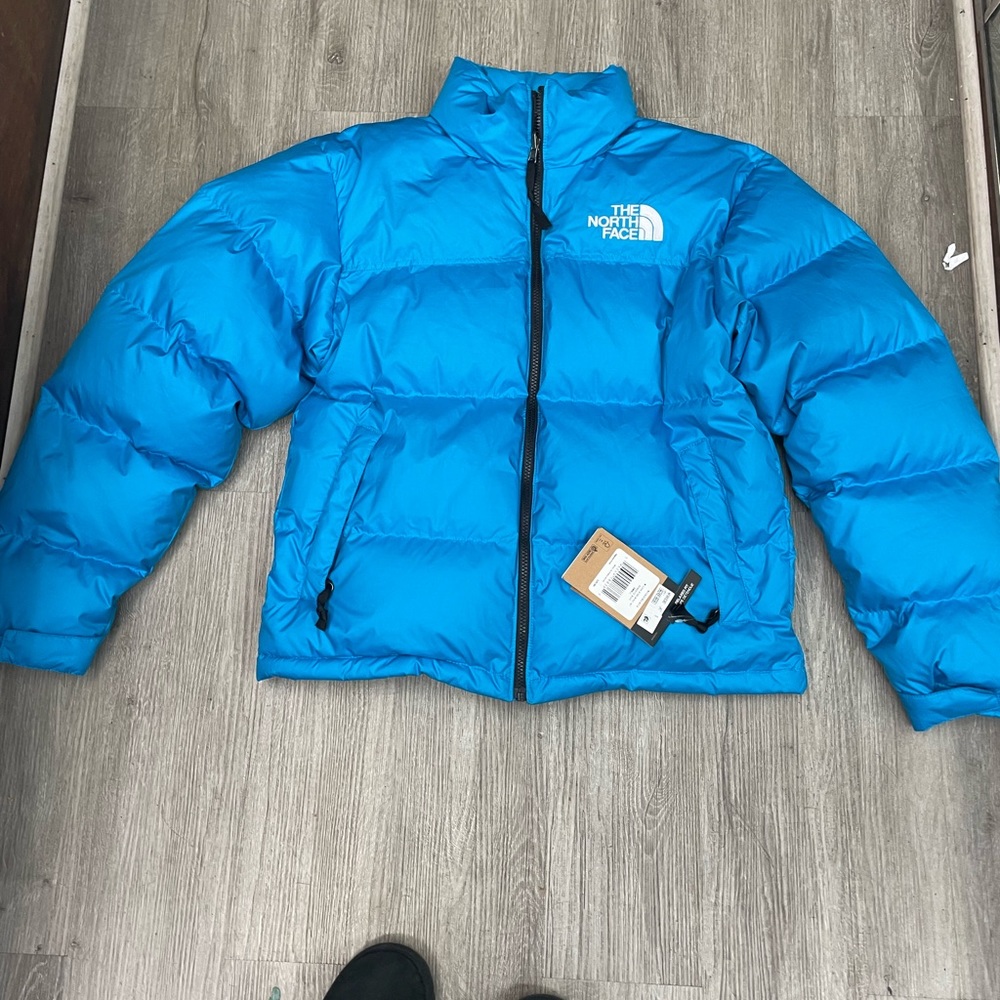 The North Face 1996 Retro Nuptse 700 Down Jacket Mens Small Acoustic Blue